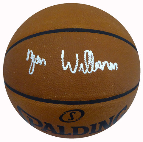 ZION WILLIAMSON AUTOGRAPHED LEATHER NBA BASKETBALL PELICANS FANATICS 185090