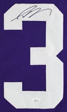 LSU Jamal Adams Authentic Signed Purple Pro Style Framed Jersey JSA Witness
