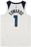 Anthony Edwards Minnesota Timberwolves Signed White Nike