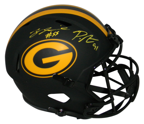 PRESTON ZA'DARIUS SMITH SIGNED GREEN BAY PACKERS ECLIPSE FULL SIZE SPEED HELMET