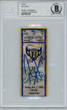 Ray Lewis Signed Baltimore Ravens Ticket 11/1/98 vs Jaguars BAS Slab 39452