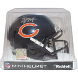 DJ Moore Autographed/Signed Chicago Bears Mini Helmet Beckett 43850