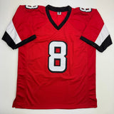 Autographed/Signed Matt Schaub Atlanta Red Football Jersey JSA COA