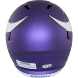 Jordan Addison Autographed Minnesota Vikings F/S Helmet Beckett Witness 51154