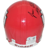 Jan Stenerud Signed Kansas City Chiefs VSR4 Authentic Mini Helmet HOF BAS 44129