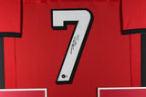 MICHAEL VICK (Falcons red TOWER) Signed Autographed Framed Jersey Beckett