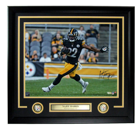 Najee Harris Autographed 16x20 Photo Pittsburgh Steelers Framed Fanatics