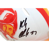 Rob Gronkowski Autographed Tampa Bay Buccaneers Mini Helmet TB Beckett WIT 58342