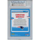 Christian Gonzalez Autographed 2023 Donruss #369 Trading Card Beckett 53173