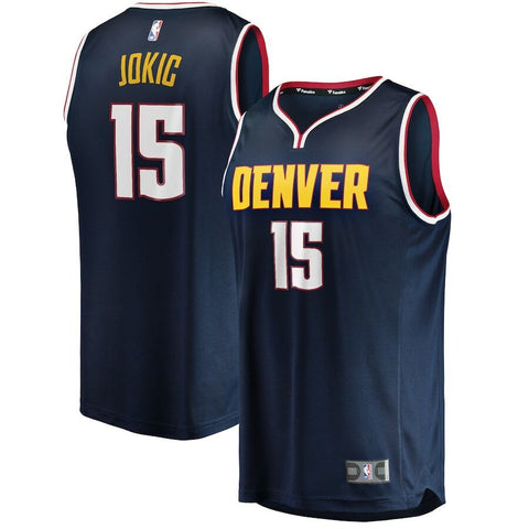 Nikola Jokic Denver Nuggets Navy Fanatics Basketball Jersey