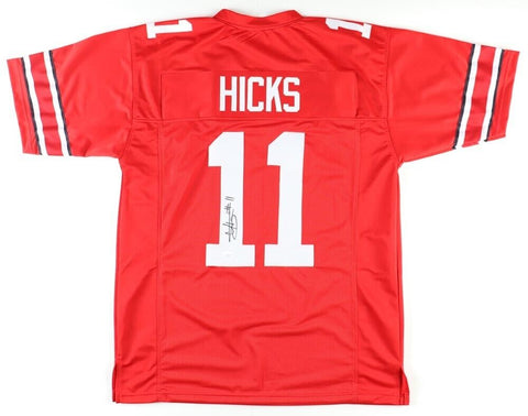 C. J. Hicks Signed Ohio State Buckeyes Jersey (JSA COA) 2023 2nd Year Linebacker