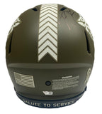 TREVOR LAWRENCE Autographed STS Military Ribbon Visor Authentic Helmet FANATICS