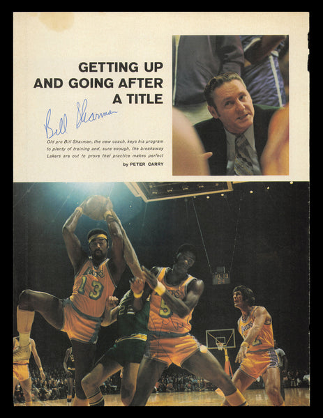 Bill Sharman & Jim McMillan Autographed Signed 8x11 Magazine Photo SKU #237846