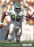 Clyde Simmons Signed Philadelphia Eagles White Jersey (Beckett) Philly D-Line