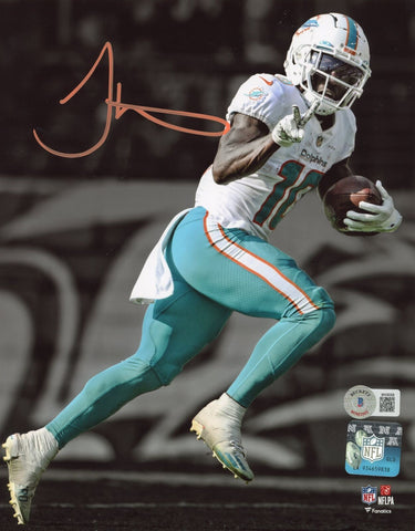 Tyreek Hill Autographed/Signed Miami Dolphins 8x10 Photo BAS 40255