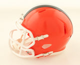 Joe Thomas Signed Browns Speed Mini Helmet (Schwartz) 10xPro Bowl Off. Tackle