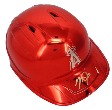 Mike Trout Autographed Los Angeles Angels Chrome Batting Helmet MLB