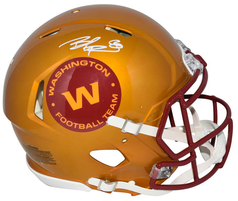 BRIAN ROBINSON JR SIGNED WASHINGTON FOOTBALL TEAM FLASH AUTHENTIC HELMET BECKETT