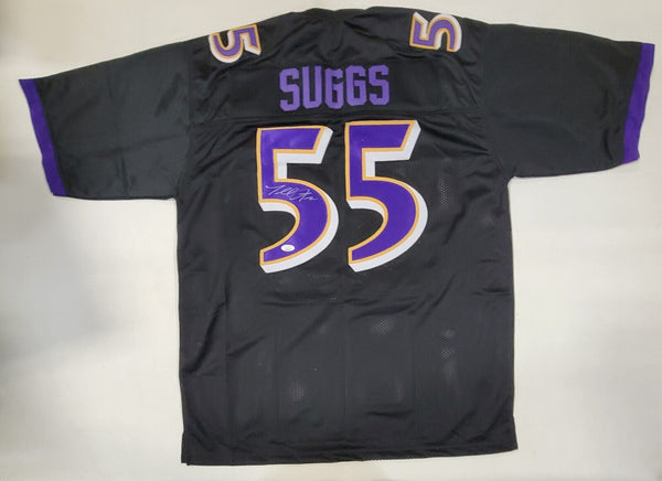 TERRELL SUGGS AUTOGRAPHED SIGNED PRO STYLE CUSTOM XL JERSEY W/ JSA HOLOGRAM ONLY