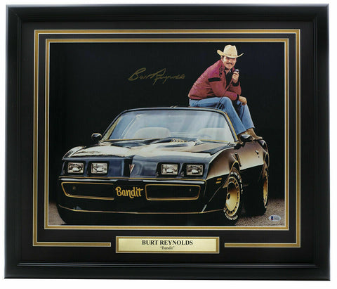 Burt Reynolds Signed Framed 16x20 Smokey And The Bandit Photo BAS