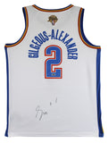Thunder Shai Gilgeous-Alexander Signed White Nike Swingman Jersey PSA #AP22765