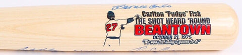 Cooperstown Engraved Carlton Fisk Baseball Bat Signed 9 / 1975 Boston Red Sox