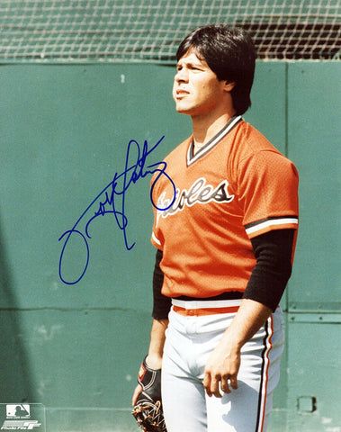 Tippy Martinez Signed Baltimore Orioles Warm Up 8x10 Photo - (SCHWARTZ COA)