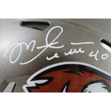 Mike Alstott Signed Tampa Bay Buccaneers TB Mini Helmet Beckett Witness 39818
