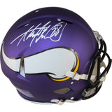 Adrian Peterson Autographed Minnesota Vikings Authentic Helmet Beckett 49272