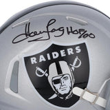 Howie Long Oakland Raiders Signed Riddell Speed Mini Helmet with "HOF 2000" Insc