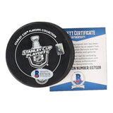 Kyle Clifford Signed 2014 Stanley Cup Champions Logo L A King Puck (Beckett COA)