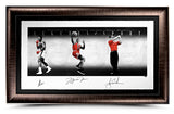 Michael Jordan Tiger Woods & Ali Signed "Legends of Sport" Platinum Litho UDA LE