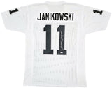 OAKLAND RAIDERS SEBASTIAN JANIKOWSKI AUTOGRAPHED WHITE JERSEY PSA/DNA 212450