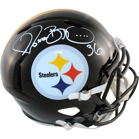 Jerome Bettis Autographed Pittsburgh Steelers F/S Helmet Beckett Witness 51623