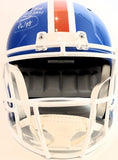 Simon Fletcher & Karl Mecklenburg Autographed Broncos Helmet w/ ROF Inscriptions