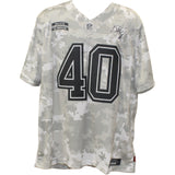 Mike Alstott Signed Tampa Bay Buccaneers XL Arctic Camo Jersey Beckett 54629