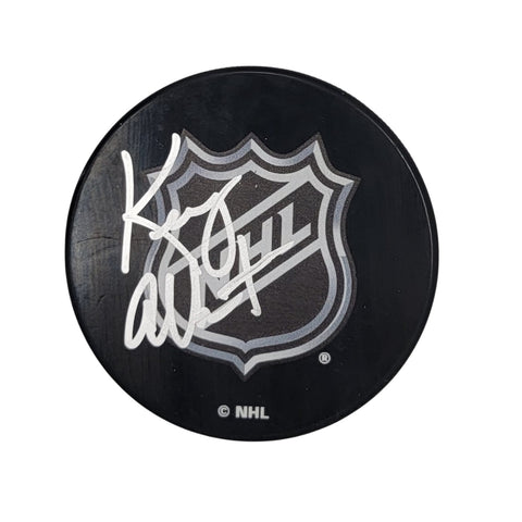 Kenny Albert Autographed NHL Logo Hockey Puck Beckett
