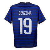 Karim Benzema Signed France Home Soccer Jersey #19 with Beckett COA
