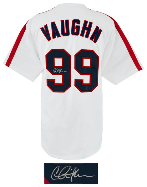 Charlie Sheen Signed White Custom Baseball Jersey - (SCHWARTZ COA)