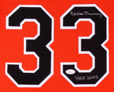 Eddie Murray Signed Oriole 35x43 Custom Framed Jersey Inscribed HOF 2003 JSA COA