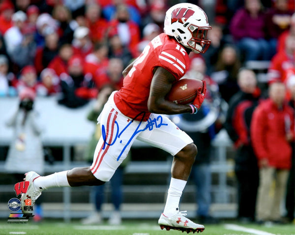 WI Badgers DB NATRELL JAMERSON Signed 8x10 Photo #1 AUTO 2018 NFL Draft
