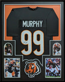 FRAMED CINCINNATI BENGALS MILES MURPHY AUTOGRAPHED JERSEY JSA COA