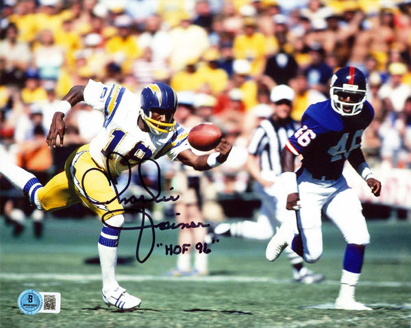 Chargers Charlie Joiner "HOF 96" Authentic Signed 8x10 Horizontal Photo BAS 3