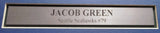 SEATTLE SEAHAWKS JACOB GREEN AUTOGRAPHED FRAMED BLUE JERSEY MCS HOLO 200921