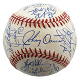 1997 Rangers (33) Rodriguez, Clark, Gonzalez Signed Oal Baseball BAS #AC01909