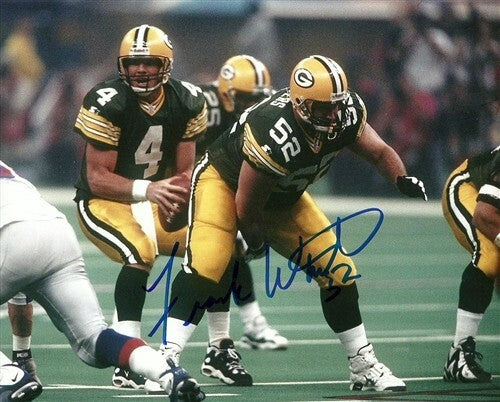 Packers Center FRANK WINTERS Signed 8x10 Photo #4 AUTO ~ Super Bowl XXXI Champ