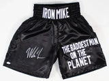 Iron Mike Tyson Signed "The Baddest Man on the Planet" Boxing Trunks (JSA COA)