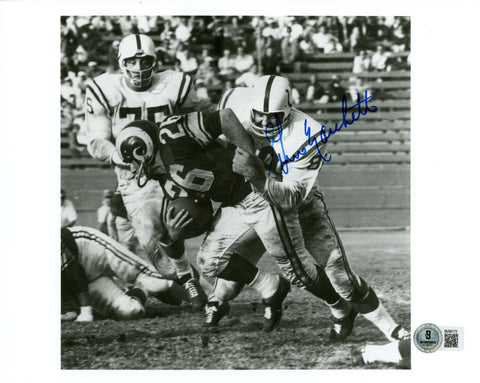 Gino MarCoetti Autographed/Signed Baltimore Colts 8x10 Photo Beckett 57583
