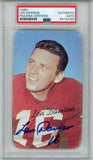 Len Dawson Autographed 1970 Topps Super #4 Trading Card PSA Slab 43823