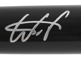 Rays Wander Franco Authentic Signed Black Rawlings Big Stick Baseball Bat JSA